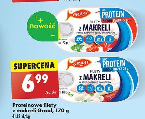 Makrela w pomidorach Graal promocja w Biedronka