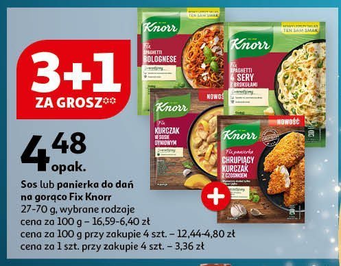 Kurczak w sosie dyniowym Knorr fix promocja w Auchan