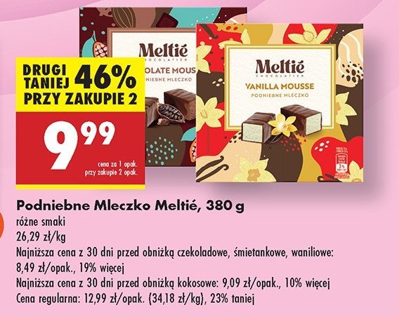 Podniebne mleczko śmietankowe Meltie promocja