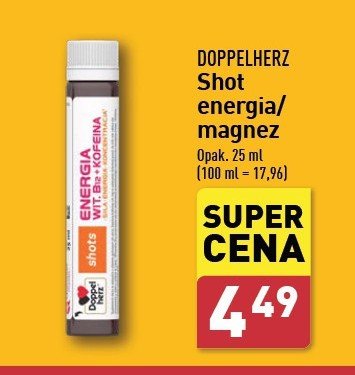 Shot magnez 400 Doppelherz promocja w Aldi