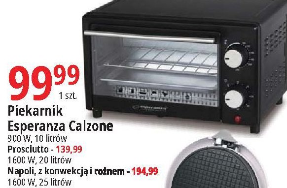Mini piekarnik napoli 1600 w Esperanza promocja