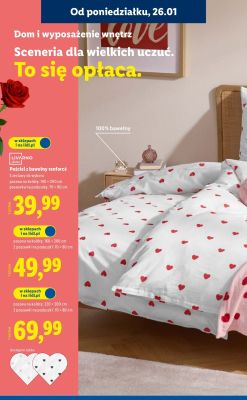 Pościel z bawełny renforcé 140 x 200 cm promocja w Lidl