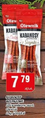 Kabanosy wieprzowe Olewnik promocja w Chorten