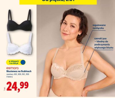 Biustonosz na fiszbinach Esmara promocja w Lidl
