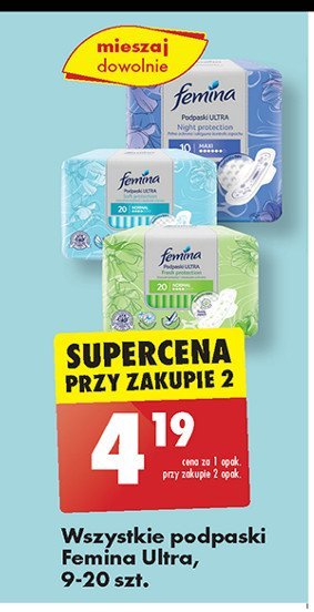 Podpaski night Femina ultra promocja