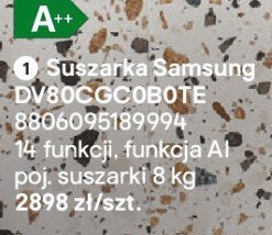 Suszarka Samsung DV80CG6B0TE promocja w Castorama
