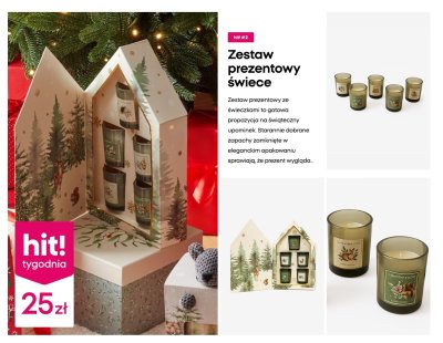 Zestaw prezentowy świece promocja w Pepco