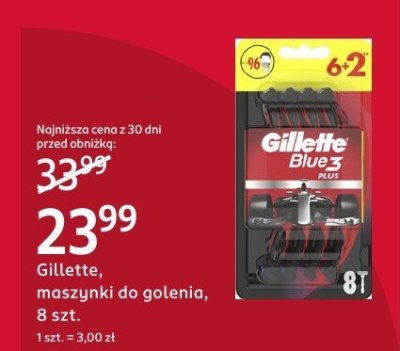 Maszynki do golenia Gillette, 8 szt. promocja w Rossmann