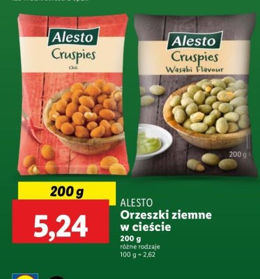 Orzechy ziemne w cieście chili Alesto promocja