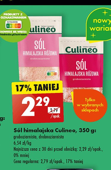 Sól himalajska różowa gruboziarnista Culineo promocja