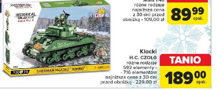 Klocki h.c. czołg Cobi promocja w Carrefour