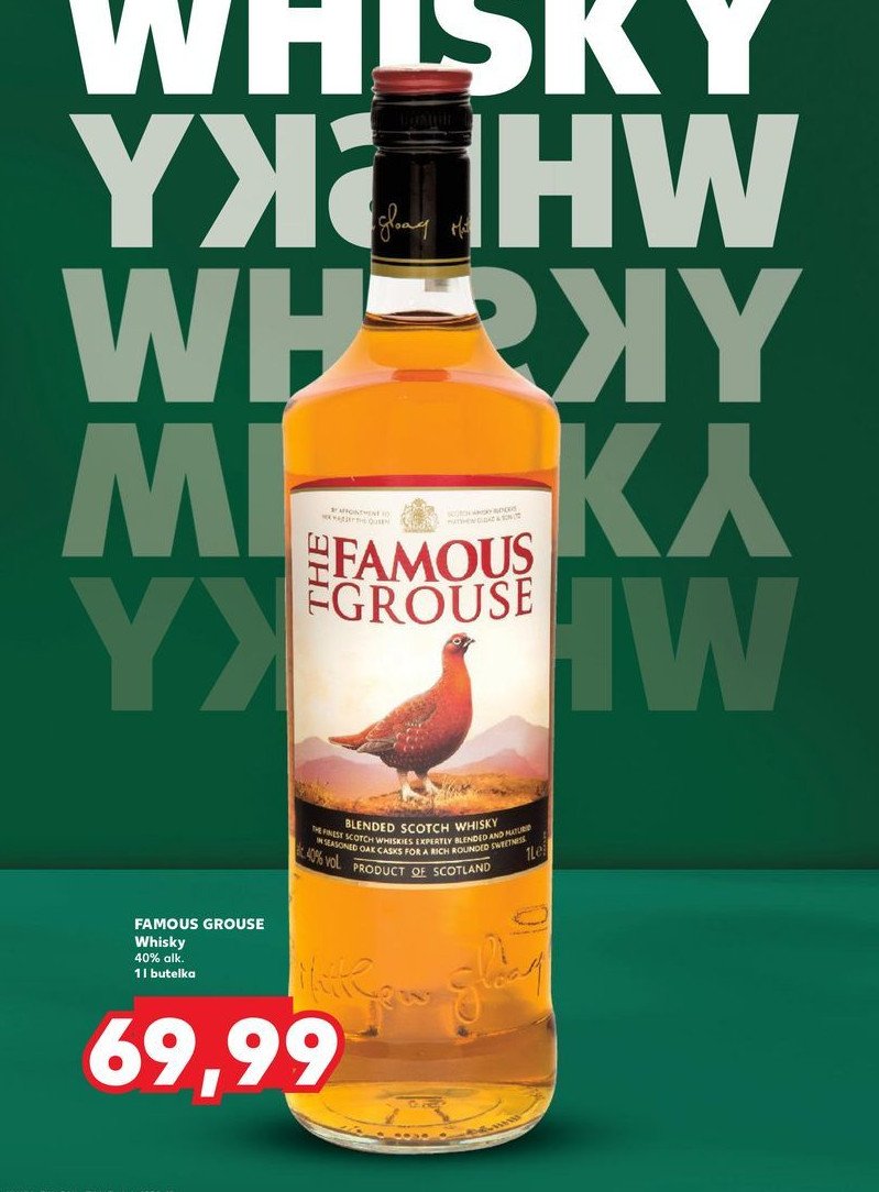 Whisky The famous grouse promocja