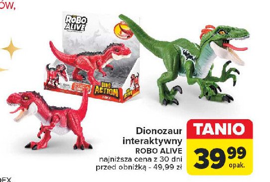 Dinozaur interaktywny promocja w Carrefour Market