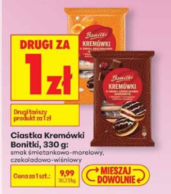 Ciastka Kremówki 330g smak śmietankowo-morelowy promocja w Biedronka