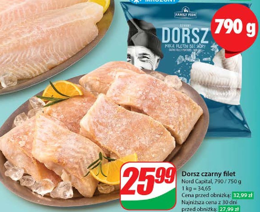 Dorsz czarny Family fish promocja w Dino