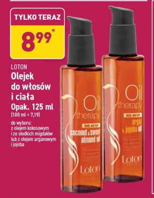 Olejek argan oil Loton oil therapy promocja