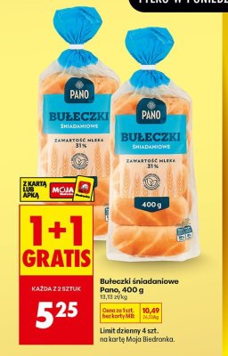 Bułeczki śniadaniowe, 400 g promocja w Biedronka