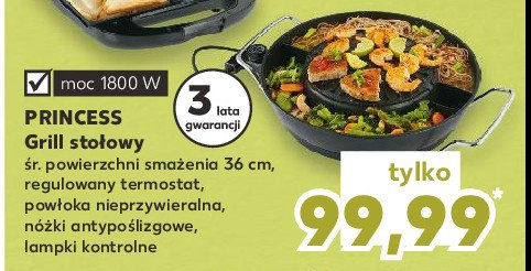 Grill sto艂owy princess 1800 w promocja