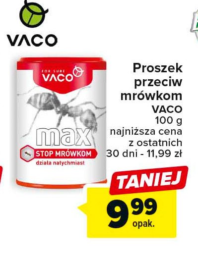 Proszek przeciw mr贸wkom Vaco promocja