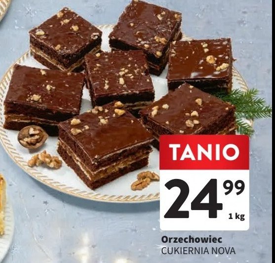 Ciasto orzechowiec Cukiernia nova promocja