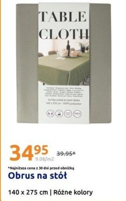 Obrus na stół 140 x 275 cm promocja w Action