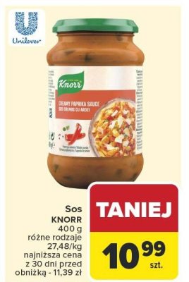Sos KNORR promocja w Carrefour
