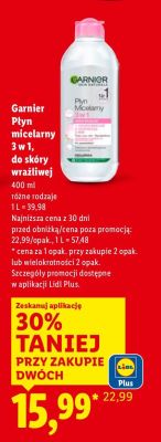 Płyn micelarny 3w1 do skóry wrażliwej promocja w Lidl