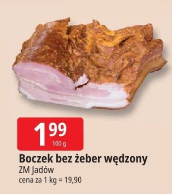 Boczek bez żeber wędzony ZM Jadów promocja w Leclerc