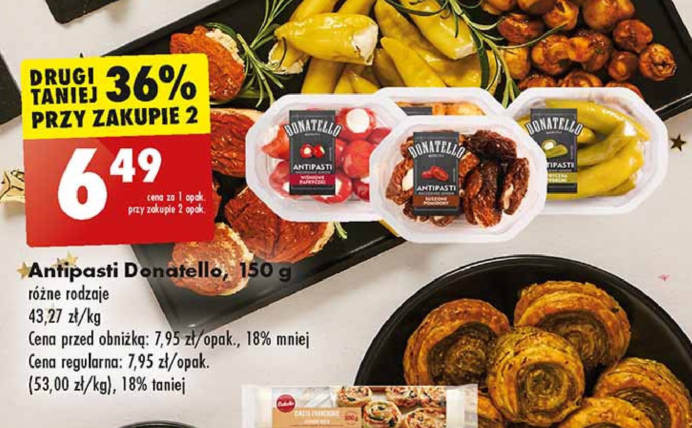 Suszone pomidory z serkiem Donatello antipasti promocja