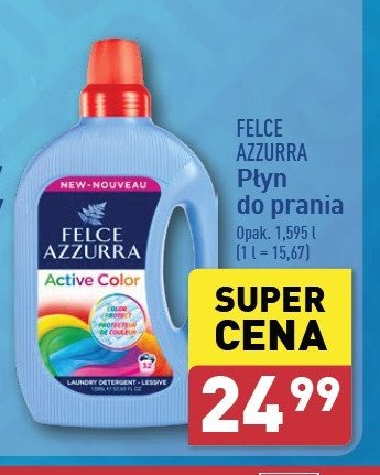 Płyn do prania active color Felce azzurra promocja