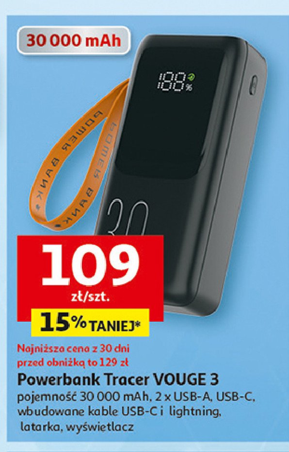 Powerbank vouge 3 Tracer promocja