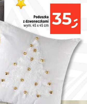 Poduszka z dzwoneczkami wym. 45 x 45 cm promocja w Dealz