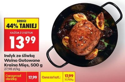 Indyk ze śliwką Wolno Gotowane Kraina Mięs, 500 g promocja w Biedronka
