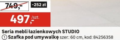 Szafka pod umywalkę STUDIO 60 cm promocja w Leroy Merlin