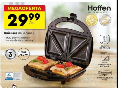 Opiekacz do kanapek 750 w Hoffen promocja