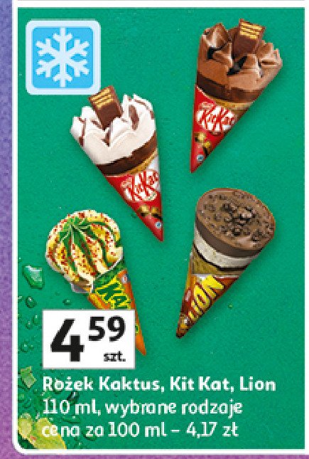 Rożek waniliowo-kakaowy Kitkat promocja w Auchan
