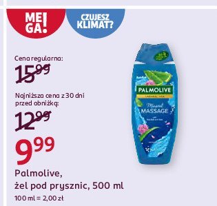 呕el pod prysznic mineral massage Palmolive thermal spa promocja