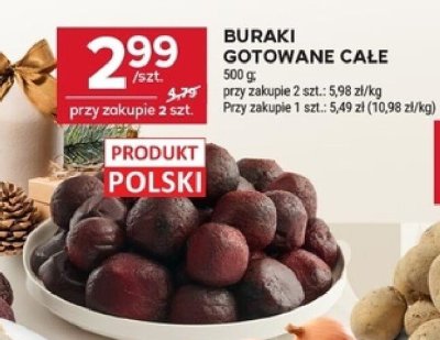 Buraki gotowane całe promocja w Stokrotka