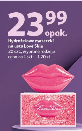 Maska na usta z ekstraktem z płatków róży Love skin promocja