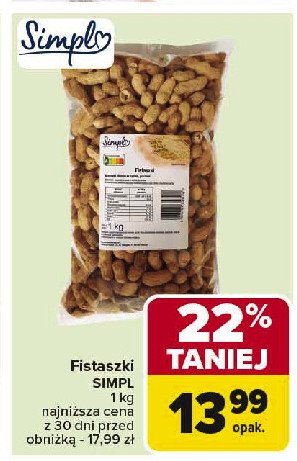 Fistaszki Simpl promocja w Carrefour Market