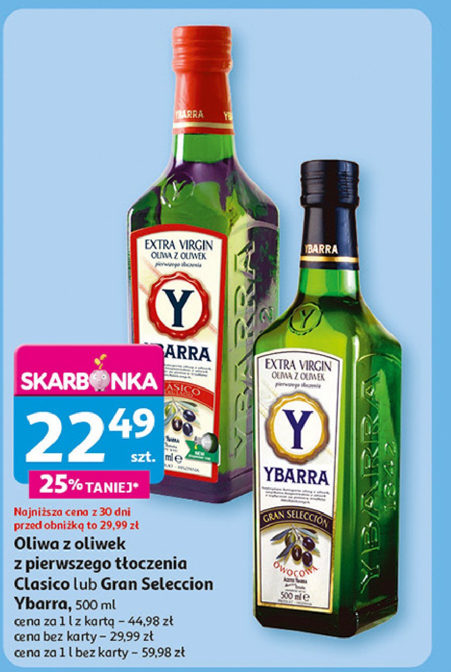 Oliwa extra vergine Ybarra promocja w Auchan