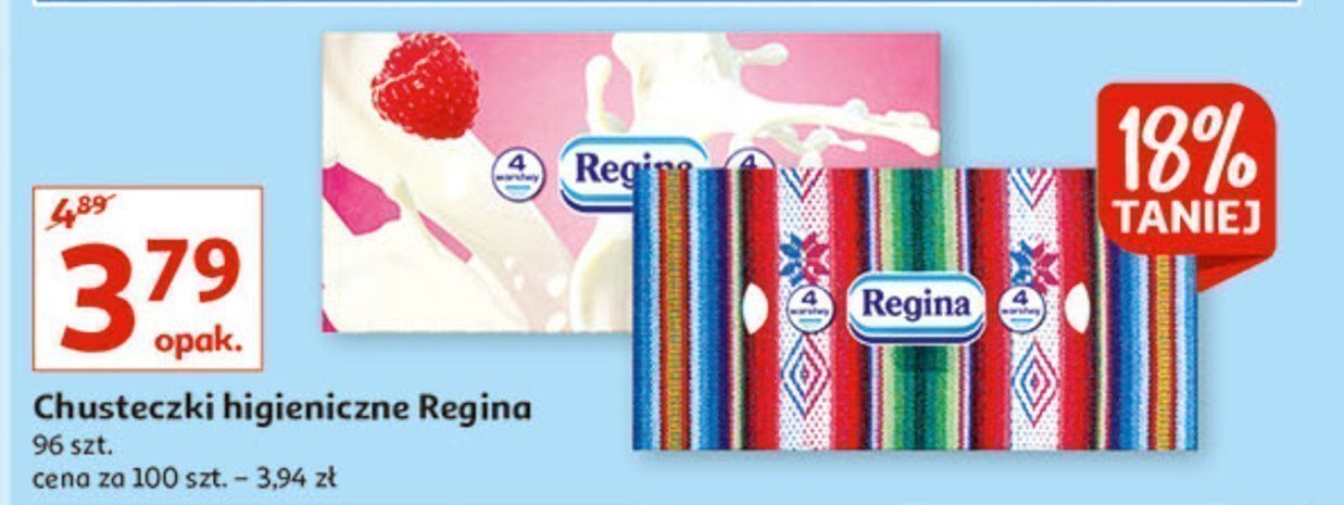 Chusteczki higieniczne folk Regina delicatis promocja