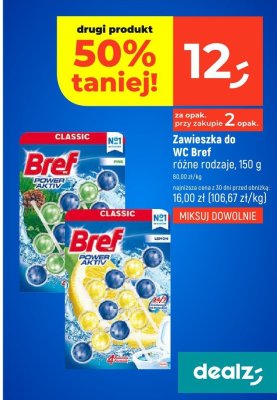 Zawieszka do WC Bref różne rodzaje promocja w Dealz