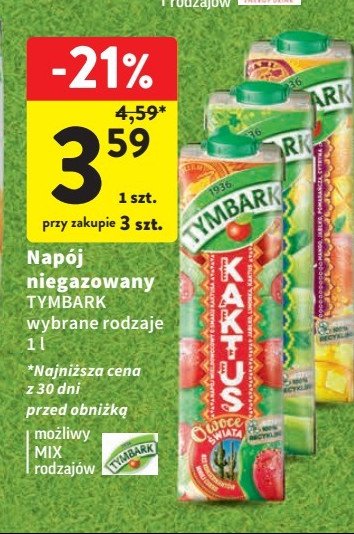 Napój kiwi Tymbark owoce świata promocja