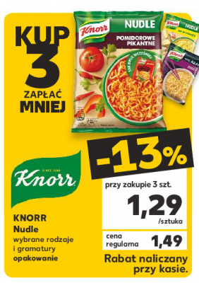 Rosioł curry Knorr nudle promocja
