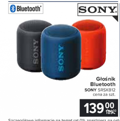 G艂o艣nik bezprzewodowy srsxb12b.ce7 czerwony Sony promocja