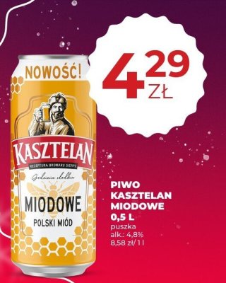 Piwo Kasztelan Miodowe 0,5 L promocja w Duży Ben