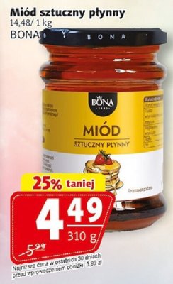 Miód Miód sztuczny płynny promocja w Prim Market