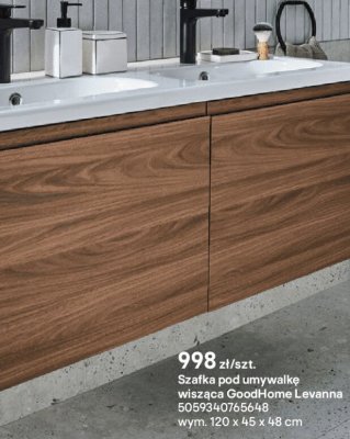 Szafka pod umywalkę wisząca GoodHome Levanna promocja w Castorama