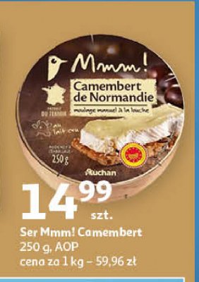 Ser camembert de normandie Auchan mmm! promocja
